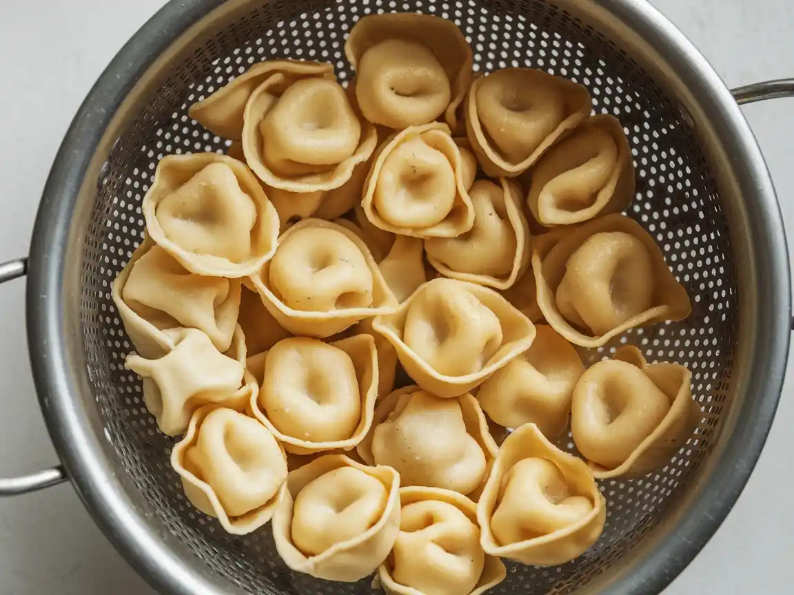 Gekochte Tortellini für Tortellini Auflauf