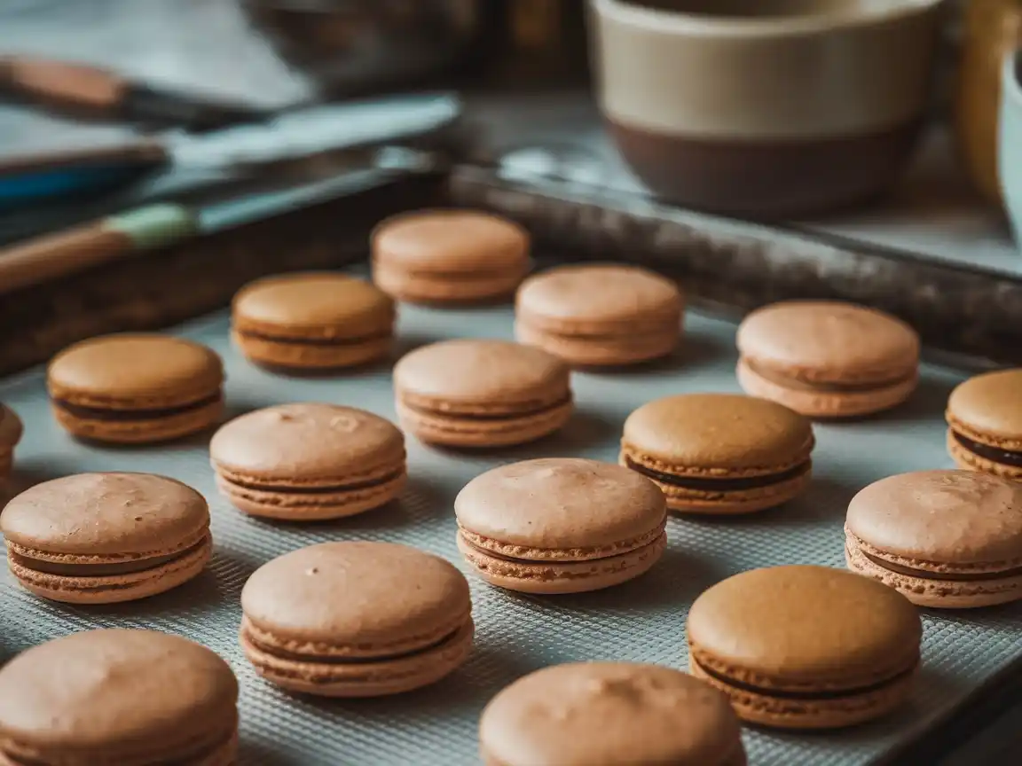 Macarons im Ofen backen