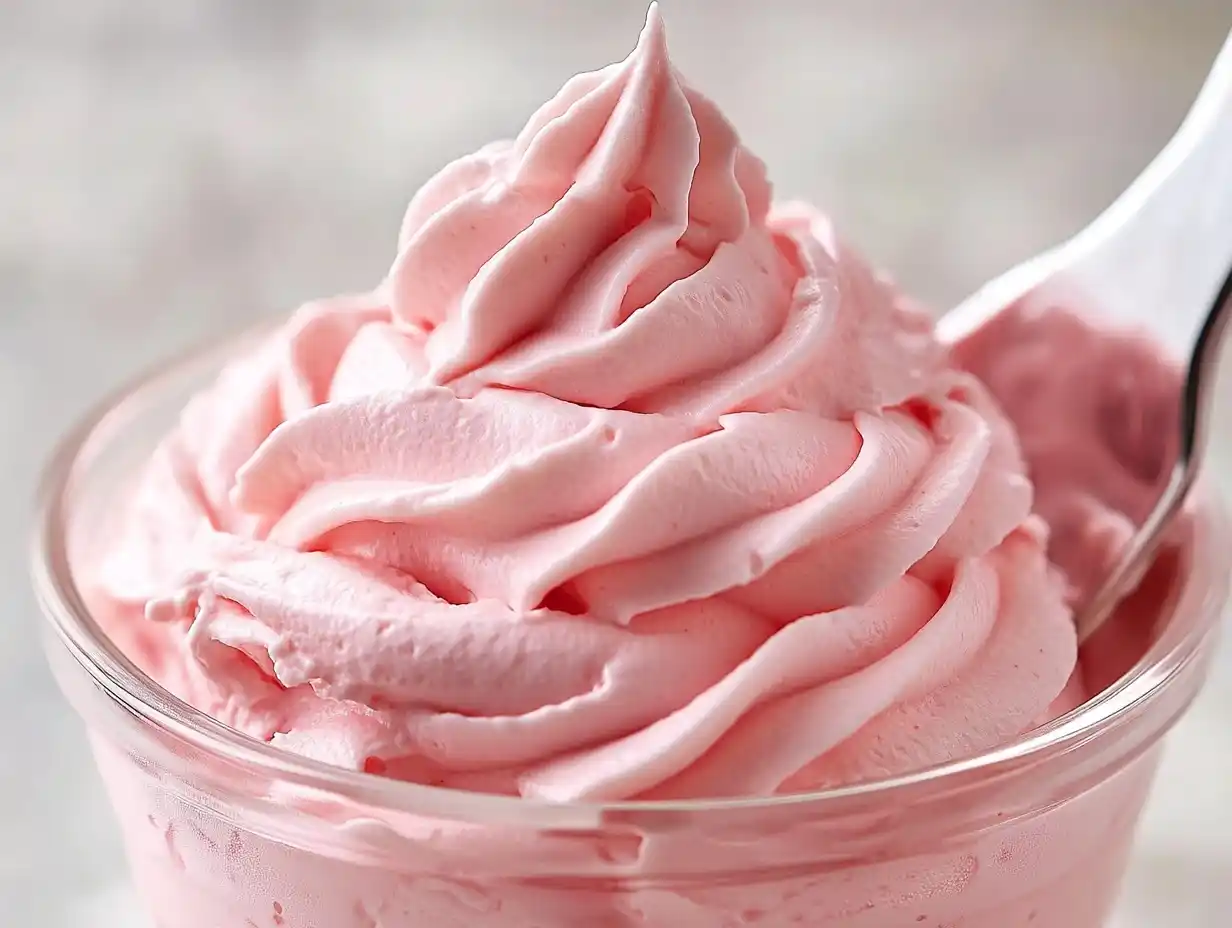 Creme Erdbeeren – Geschlagene Sahne unterheben