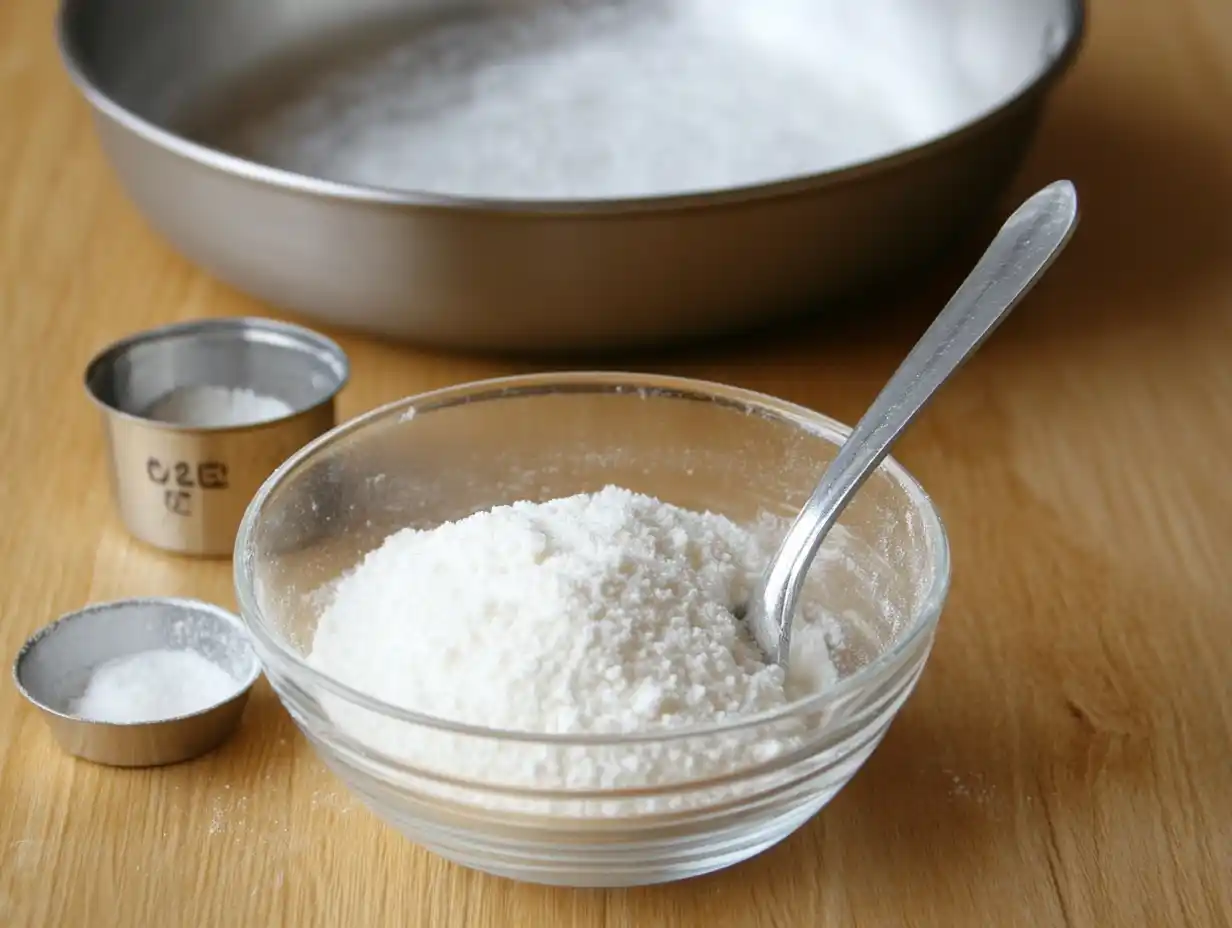 Speisestärke anrühren für die Kirsch Tortenfüllung