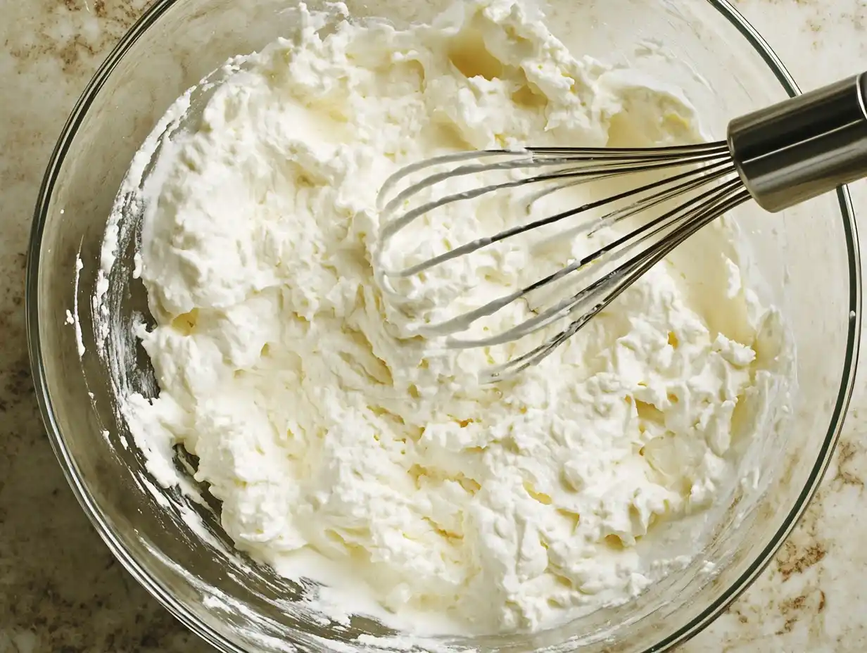 Mascarpone Creme Schoko – Mascarpone und Zucker verrühren