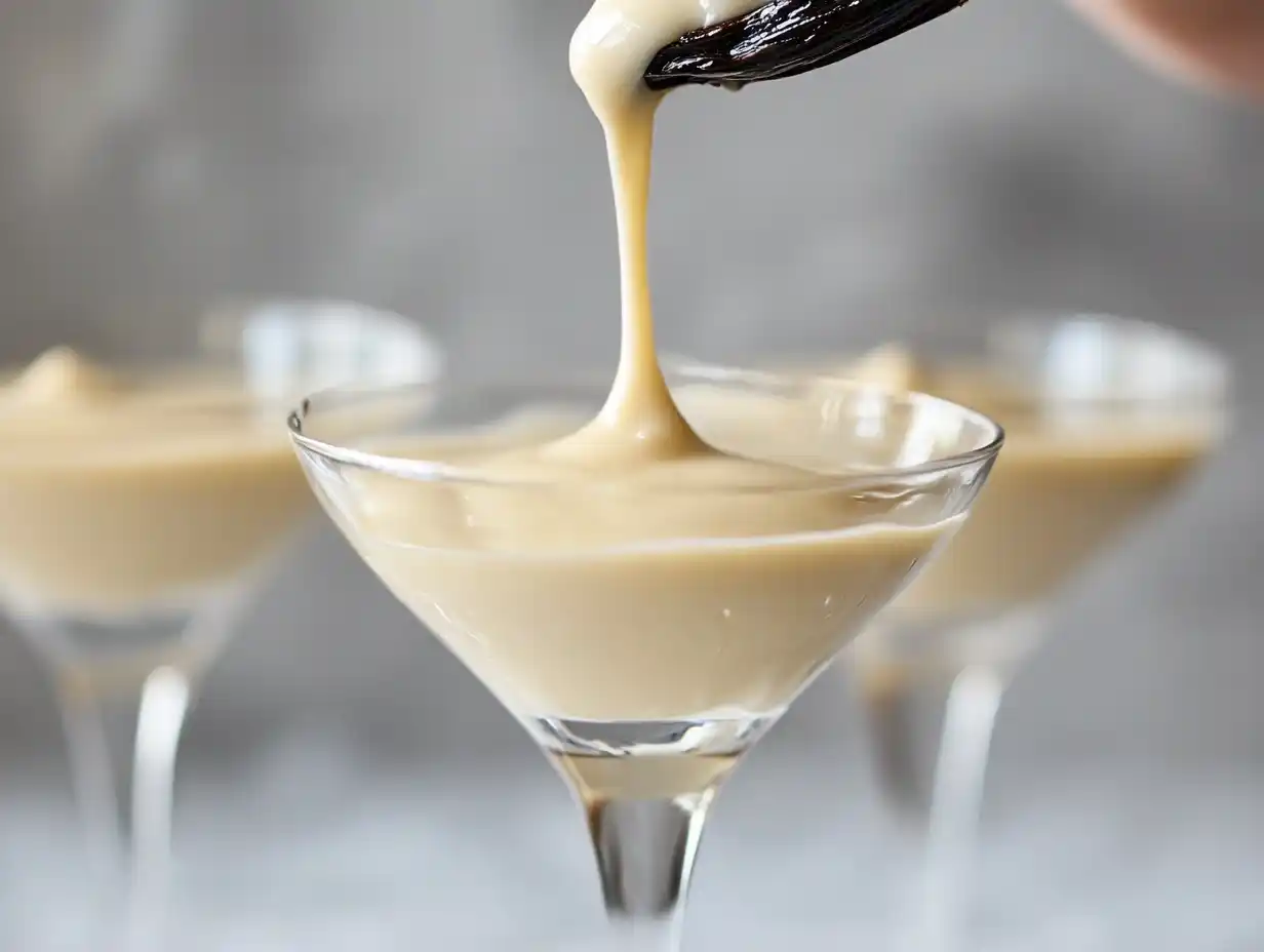 Vanillepudding vegan – In Gläser füllen und abkühlen lassen
