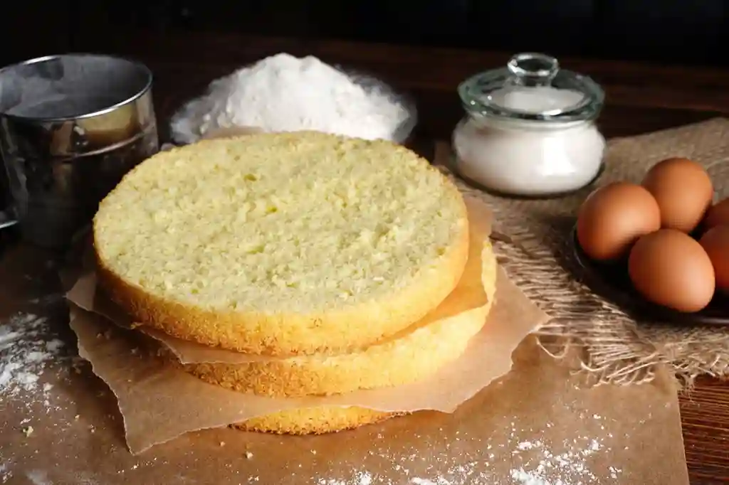 Frisch gebackener glutenfreier Tortenboden, ideal für glutenfreie Torten und Kuchen.