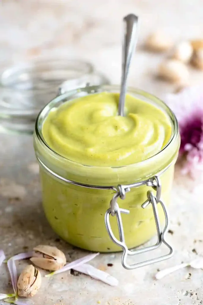 Wie macht man Pistaziencreme – Cremige Pistaziencreme im Glas