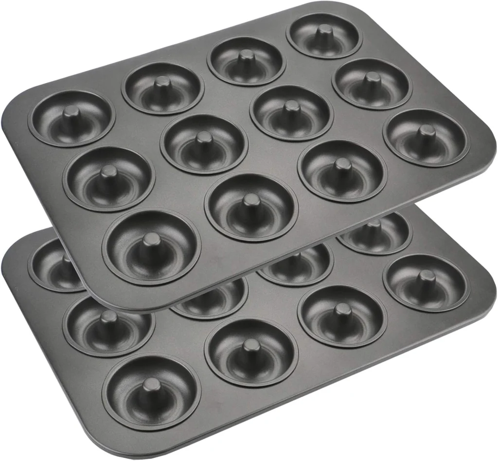 Mini Donut Backform mit 24 Mulden – ideal für Donuts im Backofen ohne Hefe
