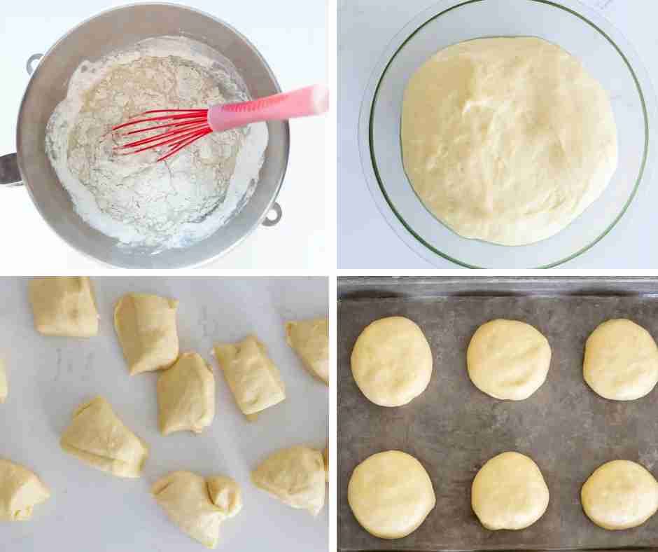 Zubereitung von Brioche Brötchen – Teig anrühren, gehen lassen, portionieren und formen
