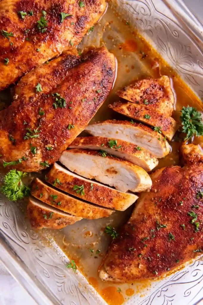 Saftige Hähnchenbrust im Ofen bei 180 Grad perfekt gegart