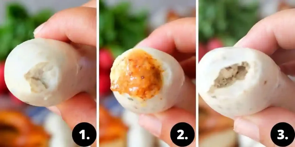 Weißwurst essen Anleitung – Zuzeln mit süßem Senf Schritt für Schritt