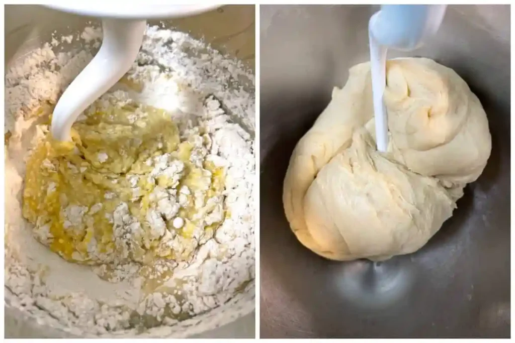 Dampfnudeln Teig kneten – Hefeteig in der Küchenmaschine