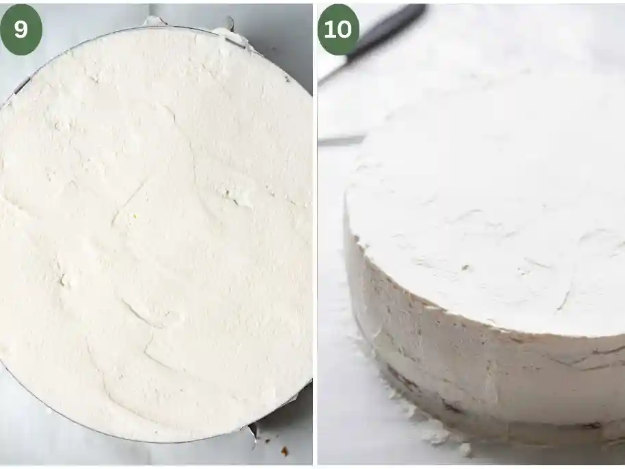 Original Schwarzwälder Kirschtorte Rezept mit Schlagsahne – Torte vollständig mit Sahne einstreichen