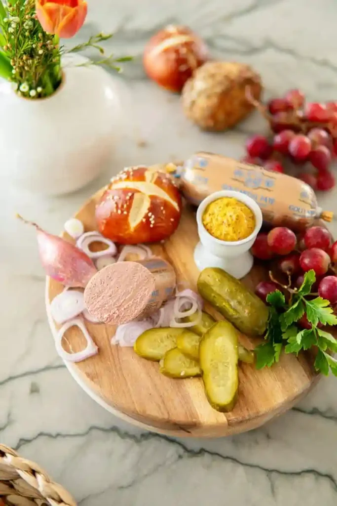Laugenbrötchen Rezept – Laugenbrötchen selber machen und klassisch belegen mit Wurst, Gurken und Senf