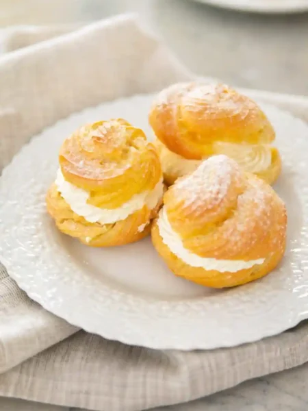 Original Windbeutel Rezept mit Füllung – klassische Brandteig Windbeutel wie vom Bäcker mit Sahne