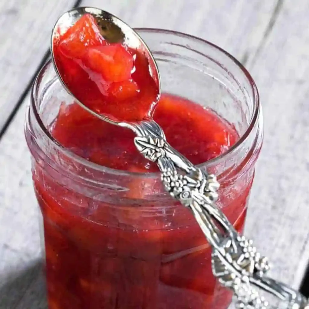 Erdbeer Rhabarber Marmelade Rezept im Glas – selbstgemachte Erdbeermarmelade mit Rhabarber