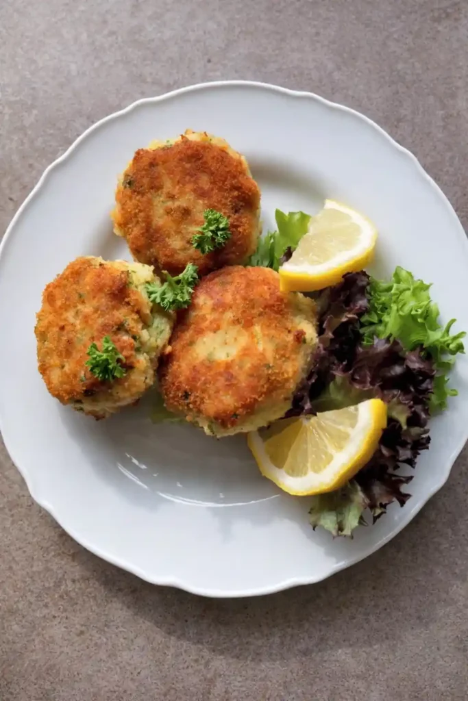 Fischfrikadellen Rezept DDR – knusprige Fischbuletten selber machen mit Zitrone und Salat