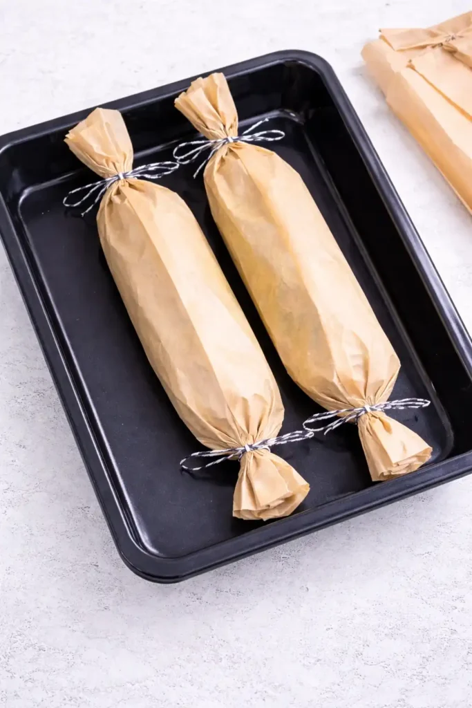 Spargel im Backpapier im Backofen auf Backblech – Spargel im Ofen garen einfach zubereiten