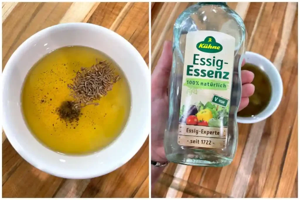 Essig Öl Marinade mit Kümmel für Weißkrautsalat Rezept – Dressing für klassischen Krautsalat