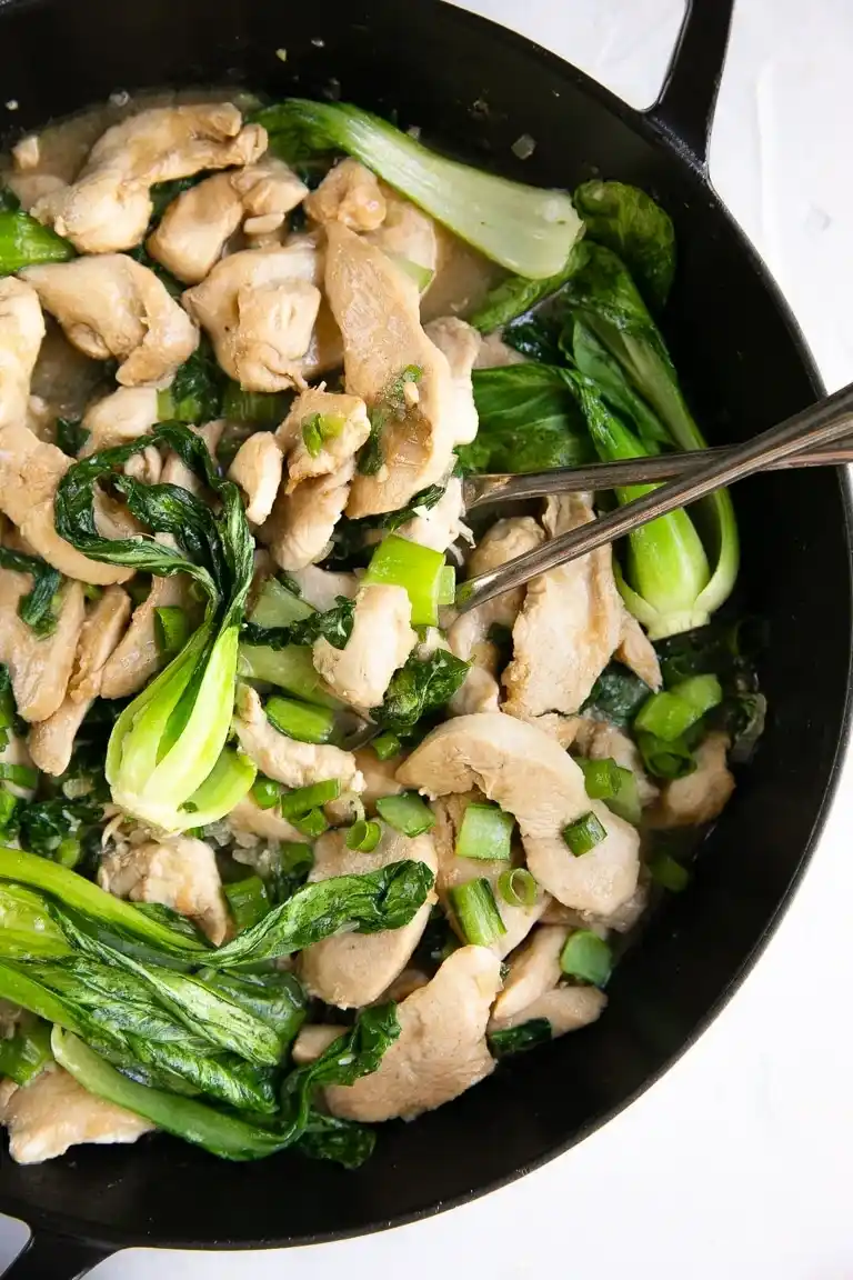 Pak Choi Hähnchenpfanne – Einfaches Rezept mit Hähnchenbrust