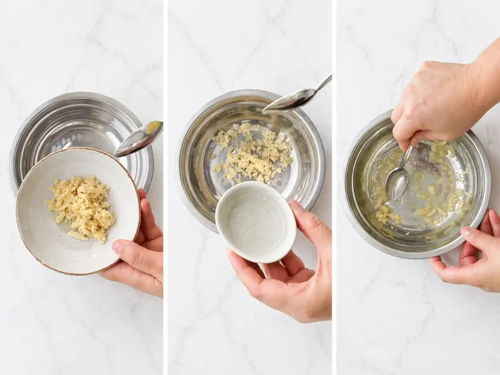 Koriander-Limetten-Dressing zubereiten für Pak Choi Salat asiatisch