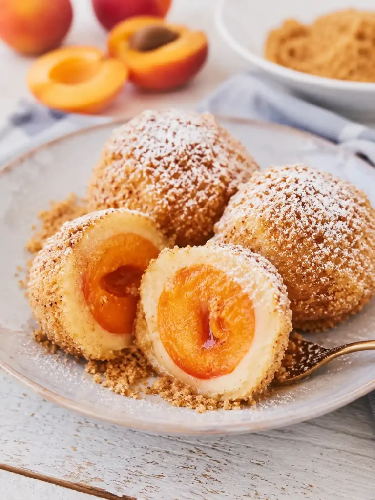 Marillenknödel mit Topfenteig und saftiger Marillenfüllung nach Omas Original-Rezept