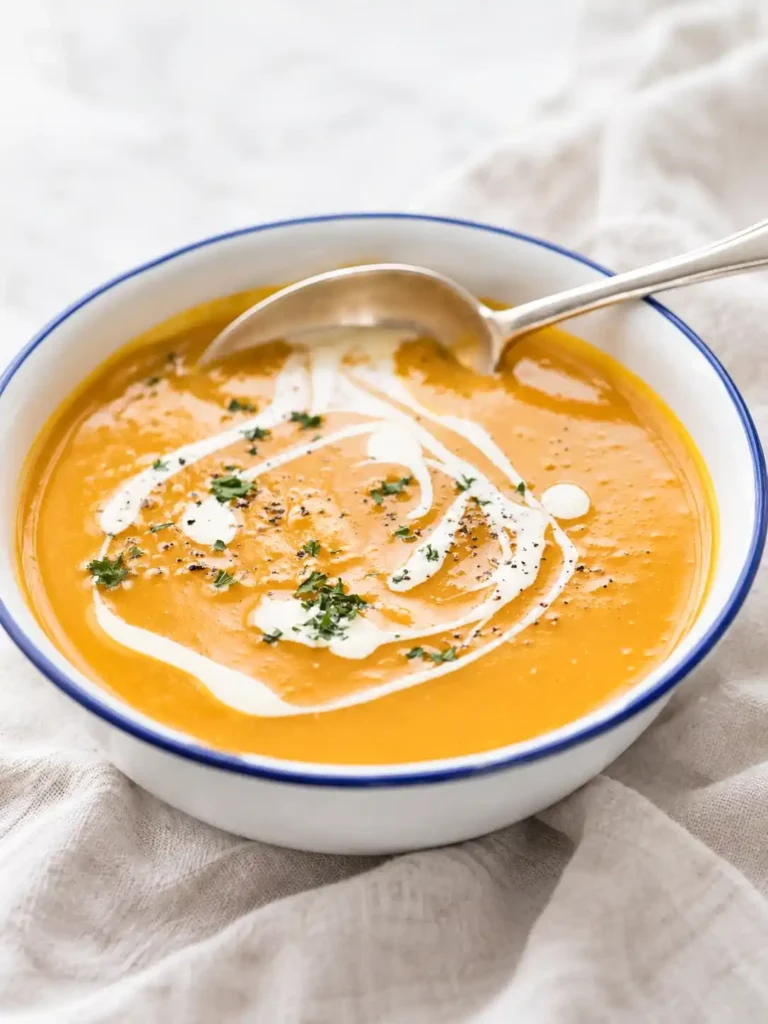 Cremige Kürbissuppe mit Sahne – einfaches Rezept